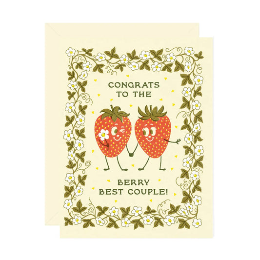 Berry Best Couple Greeting Card