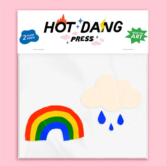 Rainbow & Cloud Buddies Iron-On