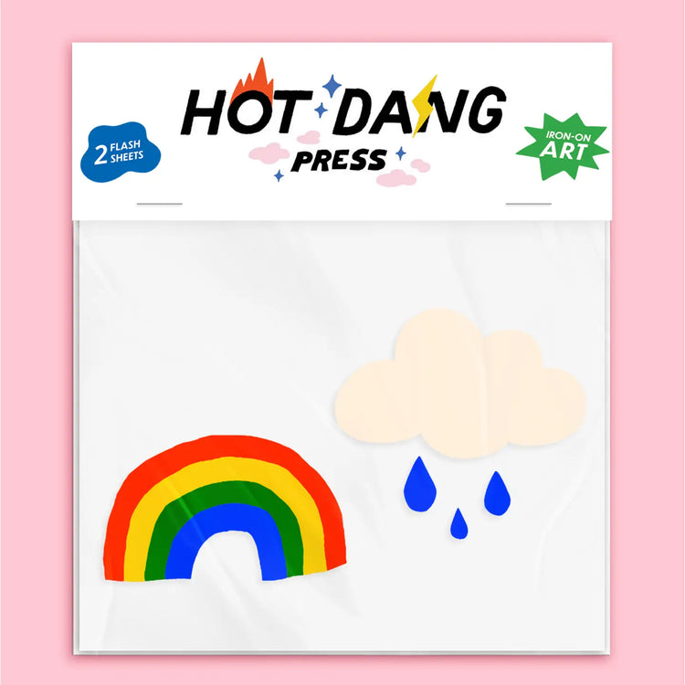 Rainbow & Cloud Buddies Iron-On