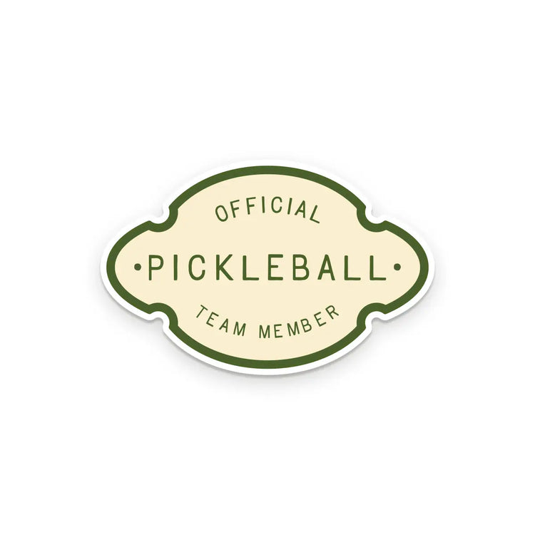 Official Pickleball Team Member Sticker