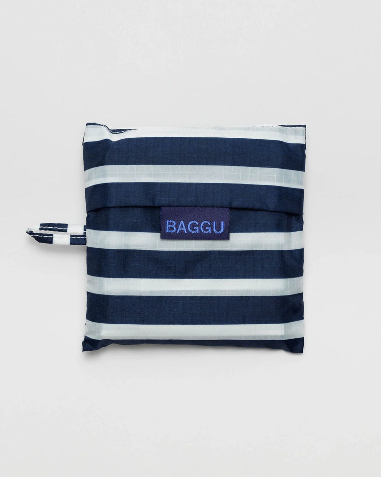 Navy Stripe Reusable Bag