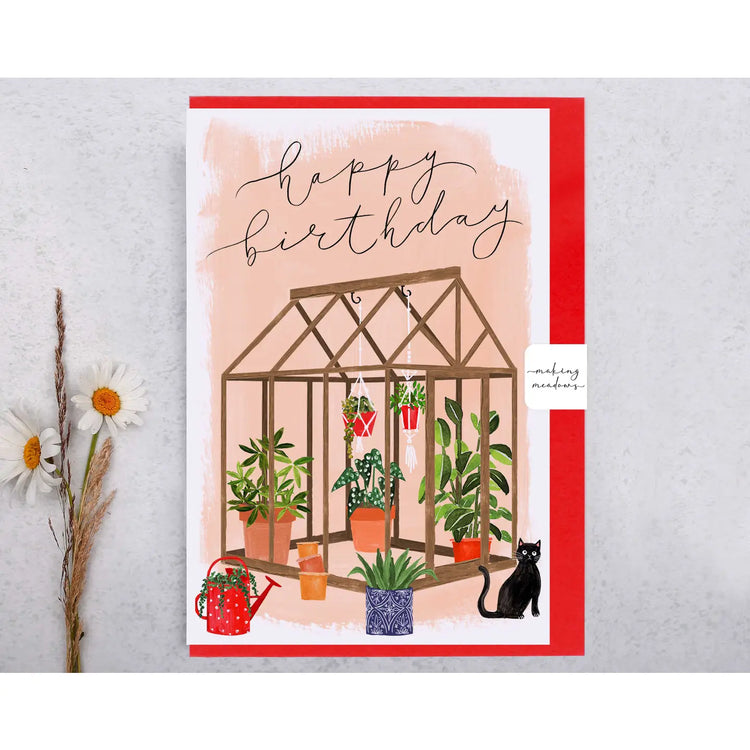 Birthday Greenhouse Greeting Card