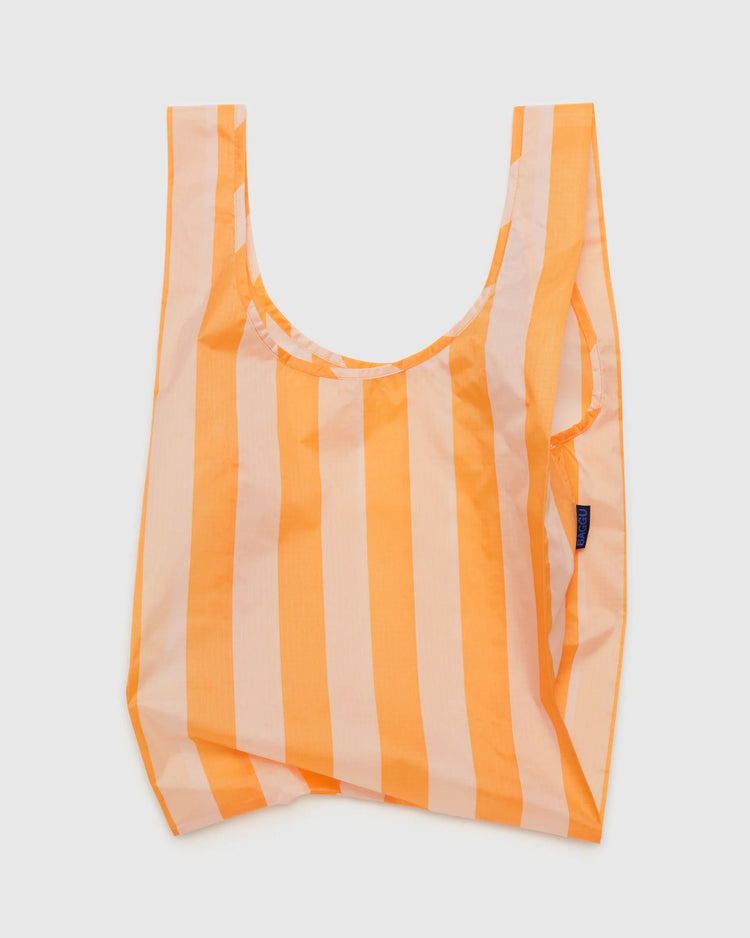 Tangerine Stripe Reusable Bag