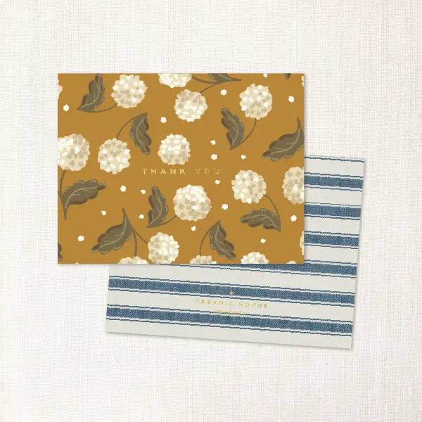 Hydrangea Thank You Greeting Card