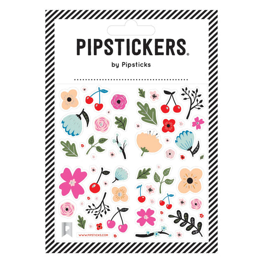 Cherries & Flowers Stickers