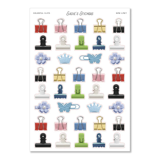 Colorful Clips Trinkets & Tidbits Sticker Sheet
