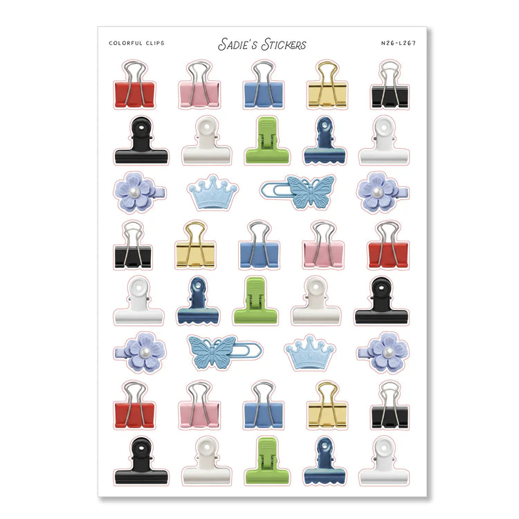 Colorful Clips Trinkets & Tidbits Sticker Sheet
