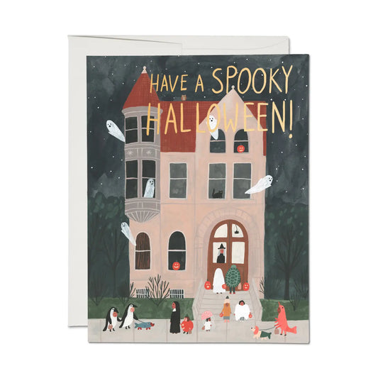 Trick or Treat House Greeting Card