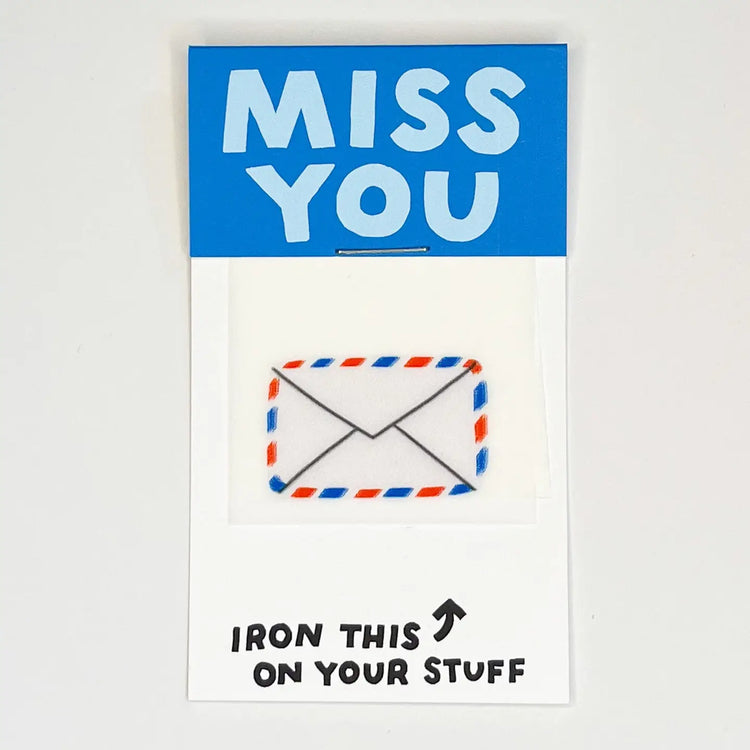Miss You Letter L'il Something Iron-On Card