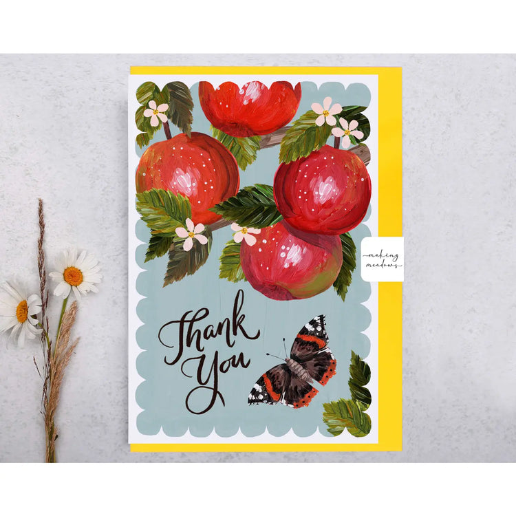 Thank You Apples Greeting Card