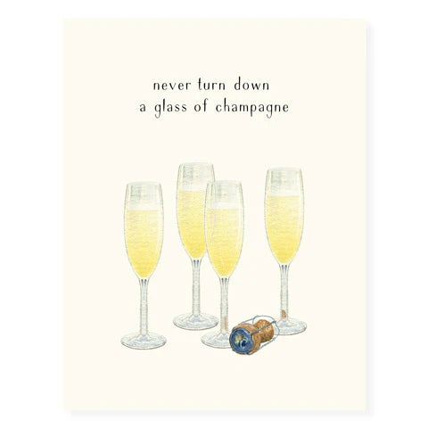 Bubbly Advice Greeting Card