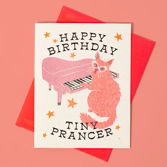 Happy Birthday Tiny Prancer Card