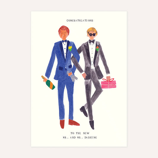 Mr. & Mr. Dashing Wedding Card