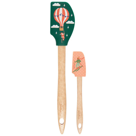 Candy Cane Lane Christmas Silicone Spatulas Set