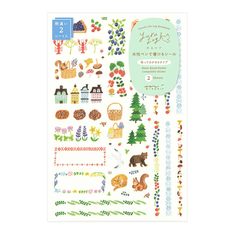 Scandinavia Yuru Log Sticker
