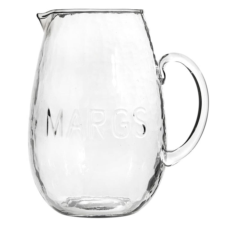 Margs Hammered Glass Pitcher