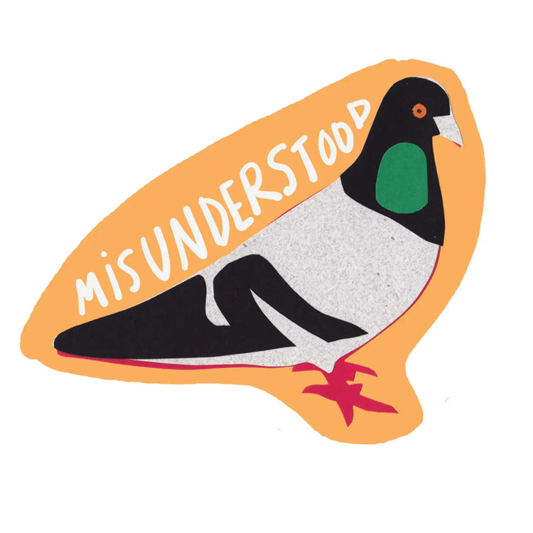 Misunderstood Pigeon Sticker