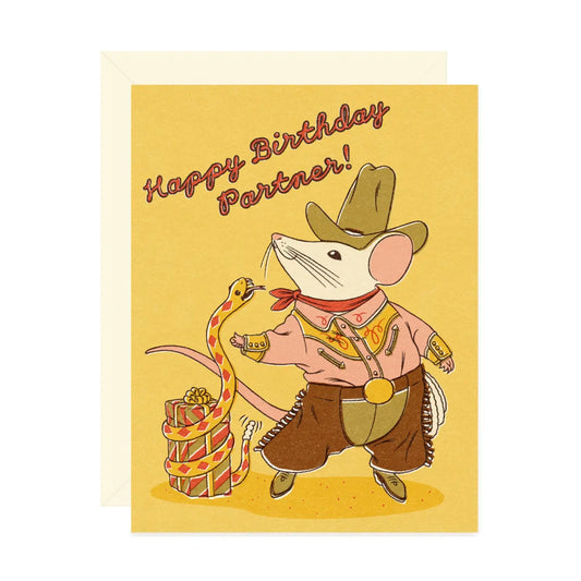 Happy Birthday Partner Greeting Card