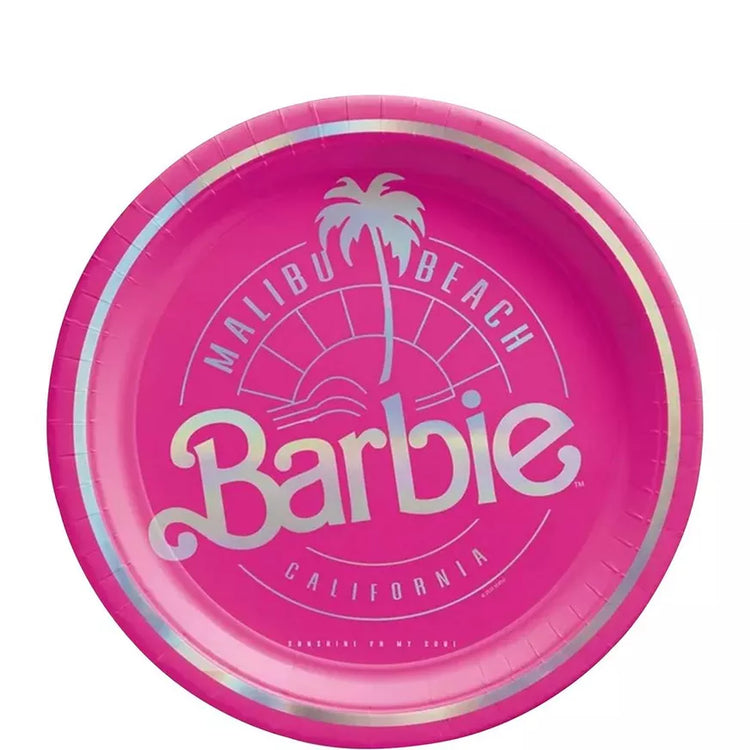 Malibu Barbie Pink Metallic Side Plate