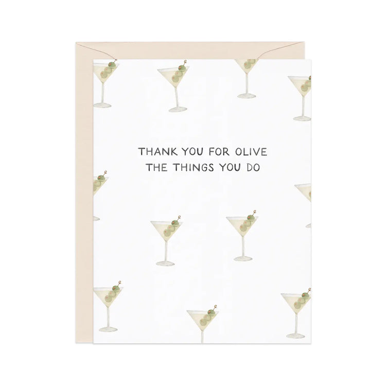 Olive the Things Thank You Greeting Card