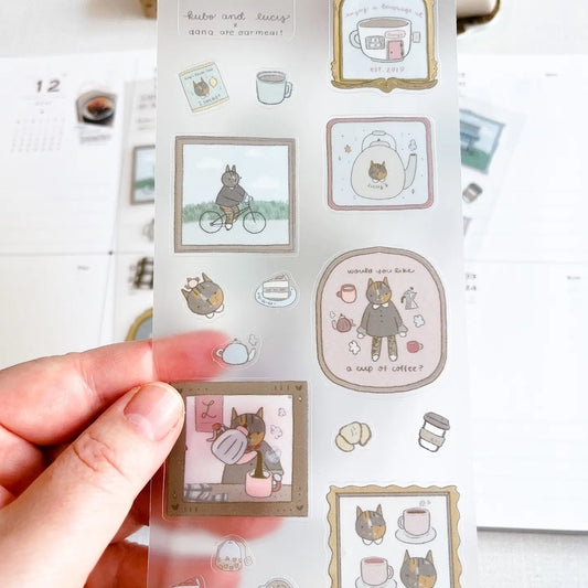 Lucy's Cafe Sticker Sheet