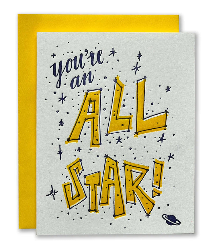 All Star Greeting Card