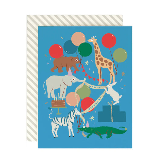 Animal Park Birthday Greeting Card