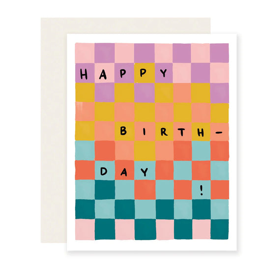 Checkerboard - Birthday Card