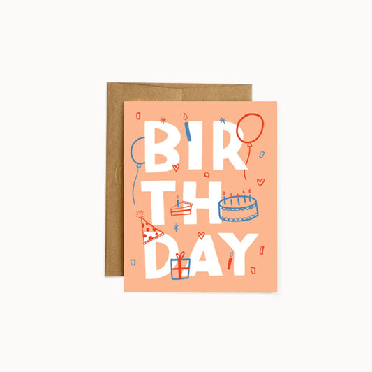 Birthday Type Greeting Card