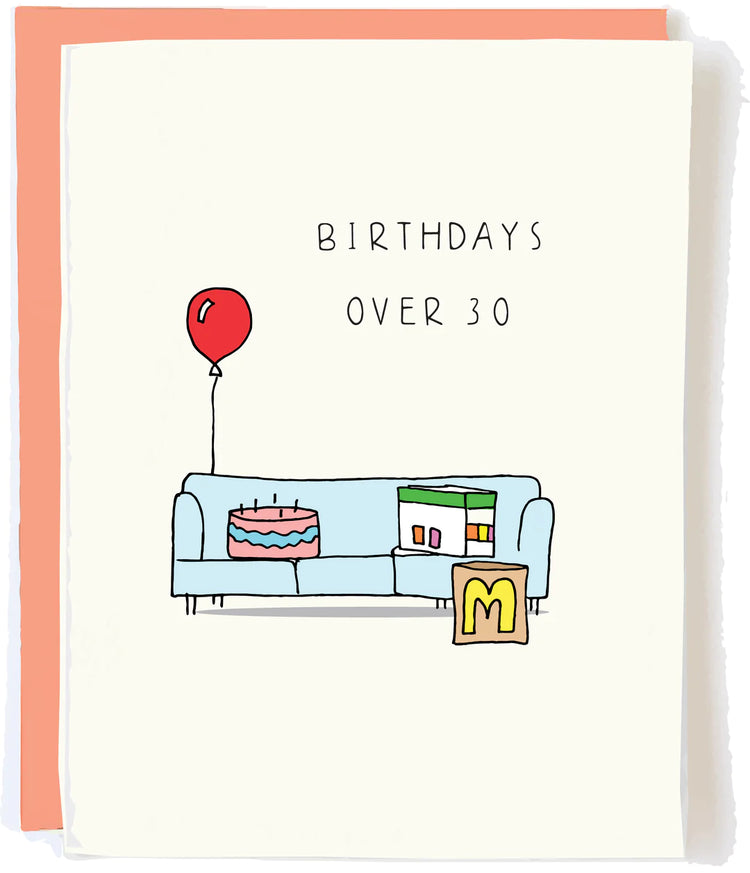 Birthdays Over 30 Card