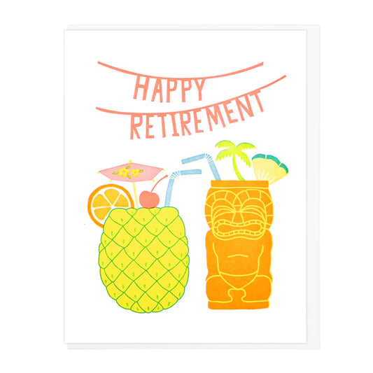 Happy Retirement Cocktails Greeting Card