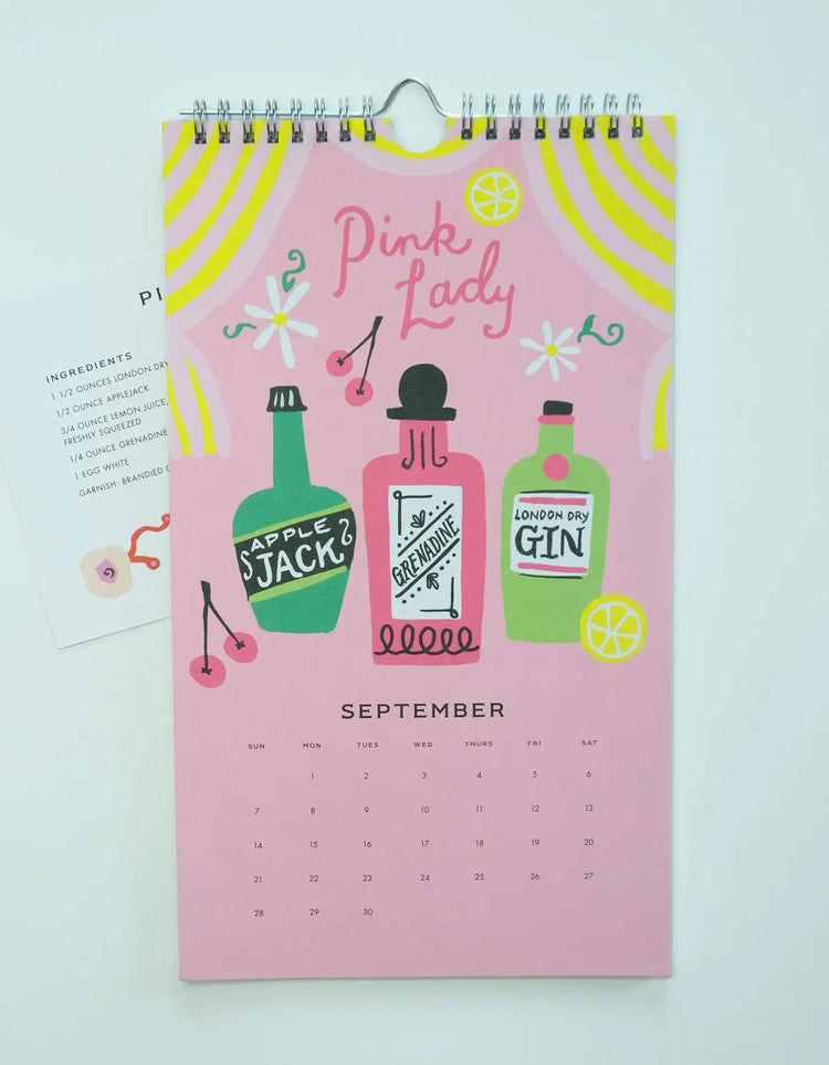 Cocktail 2025 Wall Calendar