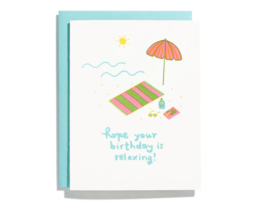 Beach Birthday Greeting Card