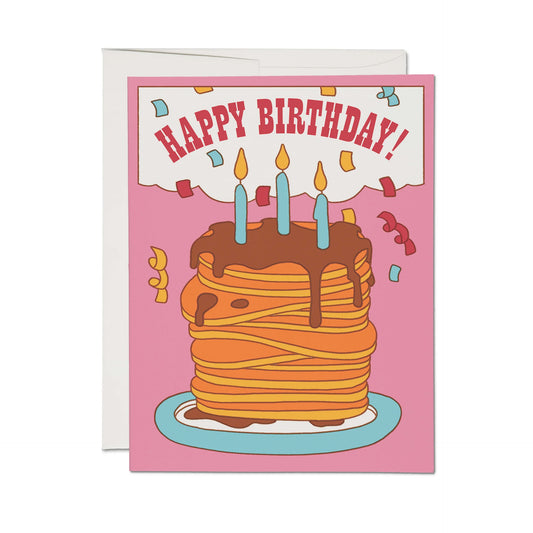 Pancake Birthday Greeting Card