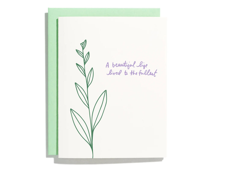 Beautiful Life Lily Greeting Card