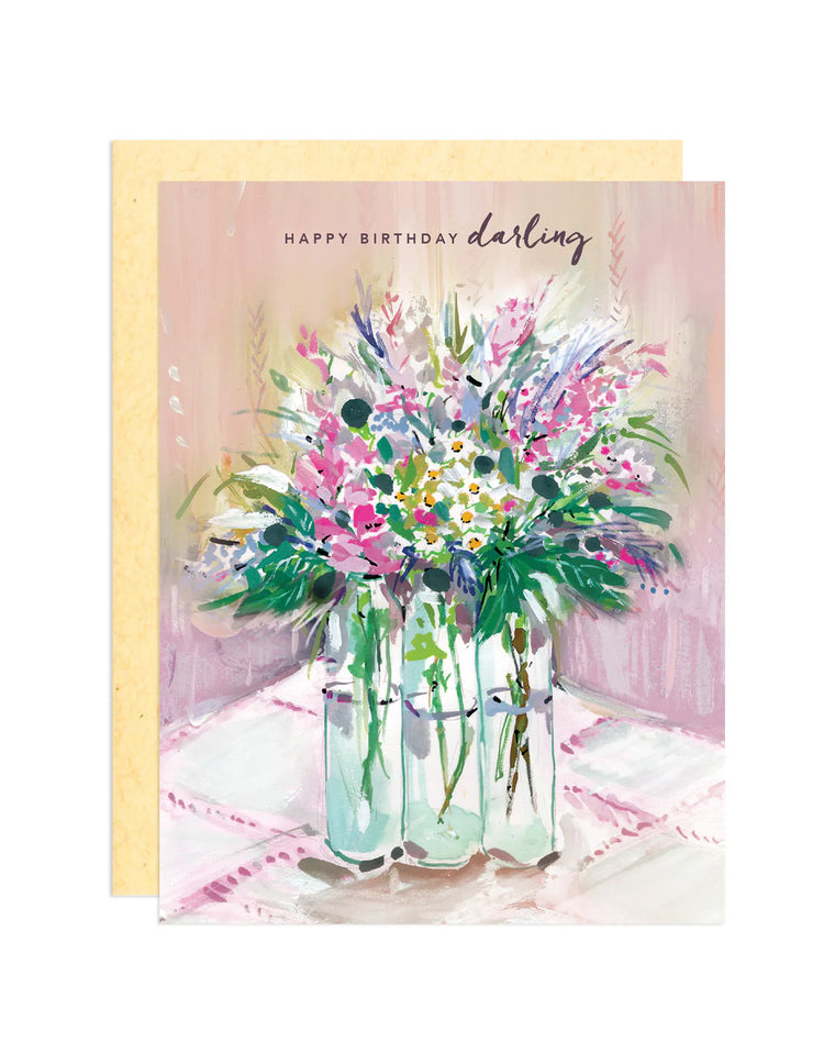 Happy Birthday Darling Greeting Card