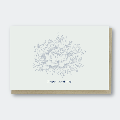 Sympathy Flower Greeting Card