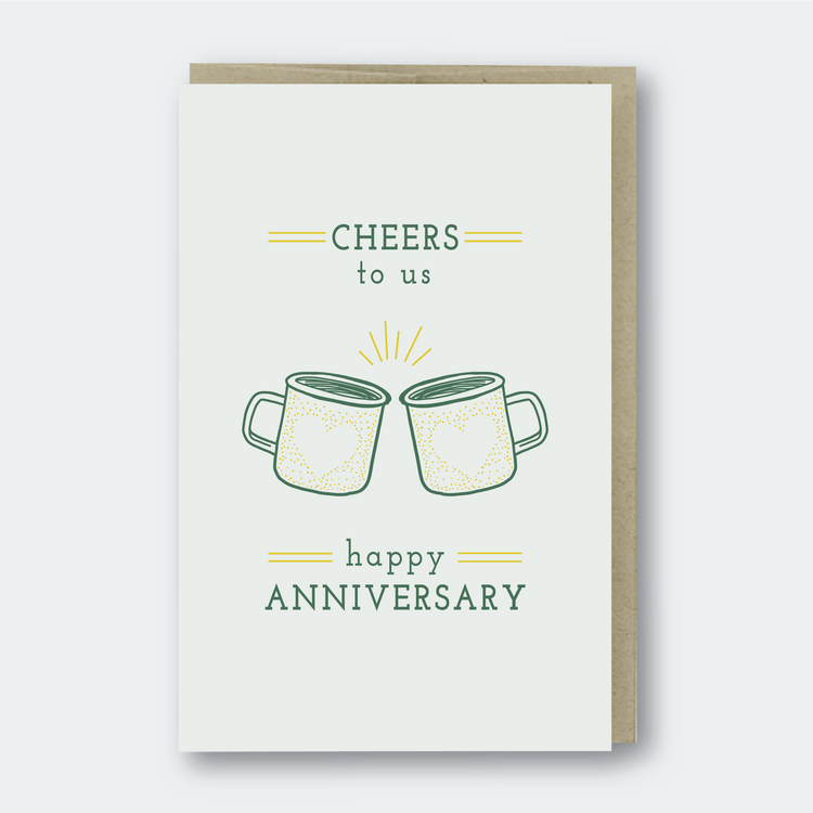 Cheers to Us Anniversary Greeting Card