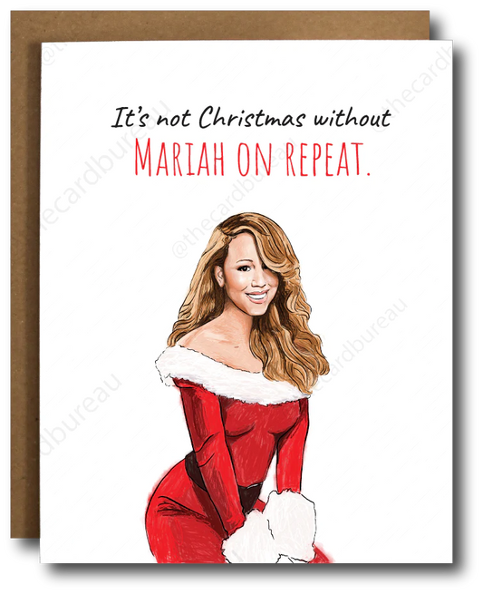 Mariah On Repeat Holiday Card