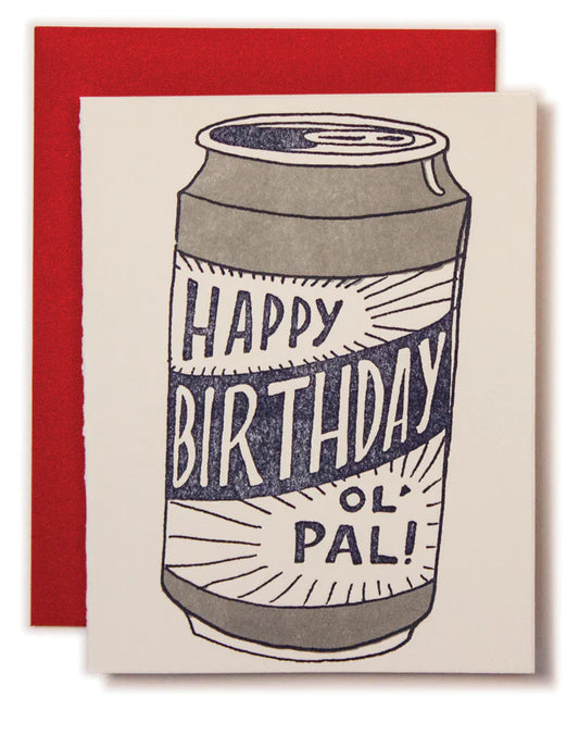 Happy Birthday Ol' Pal Greeting Card