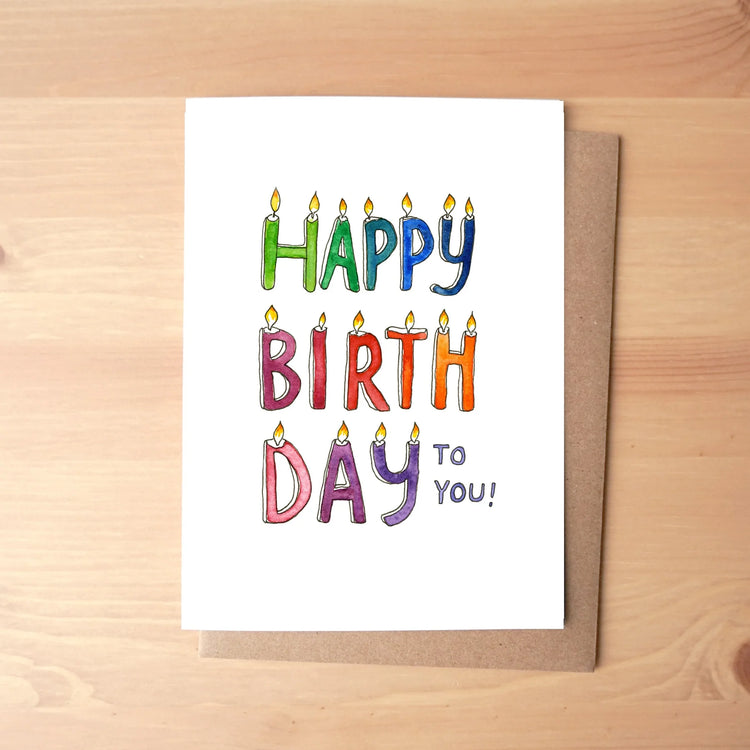 Happy Birthday Candle Card