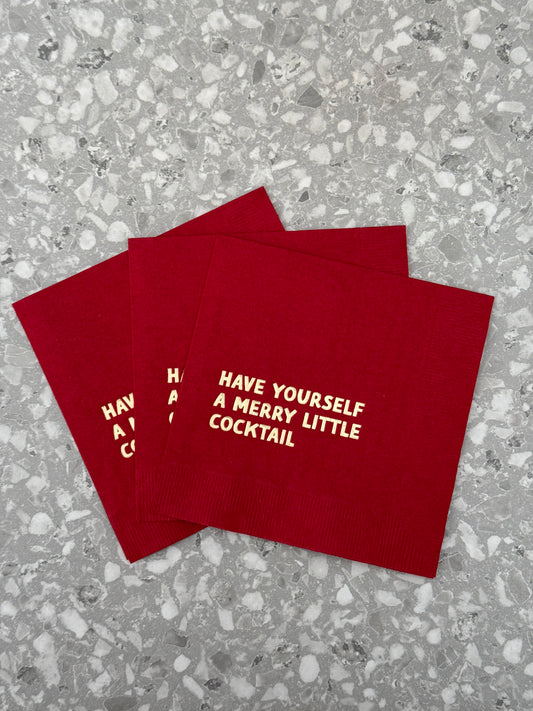 Merry Little Cocktail Napkins