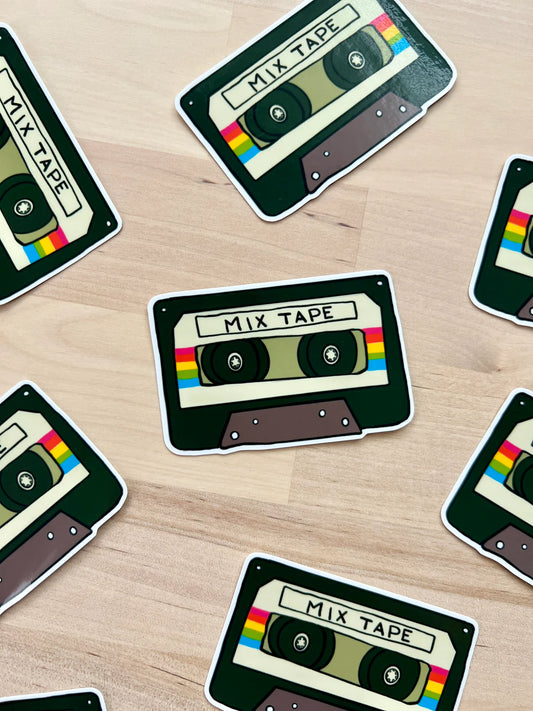 Mix Tape Vinyl Sticker