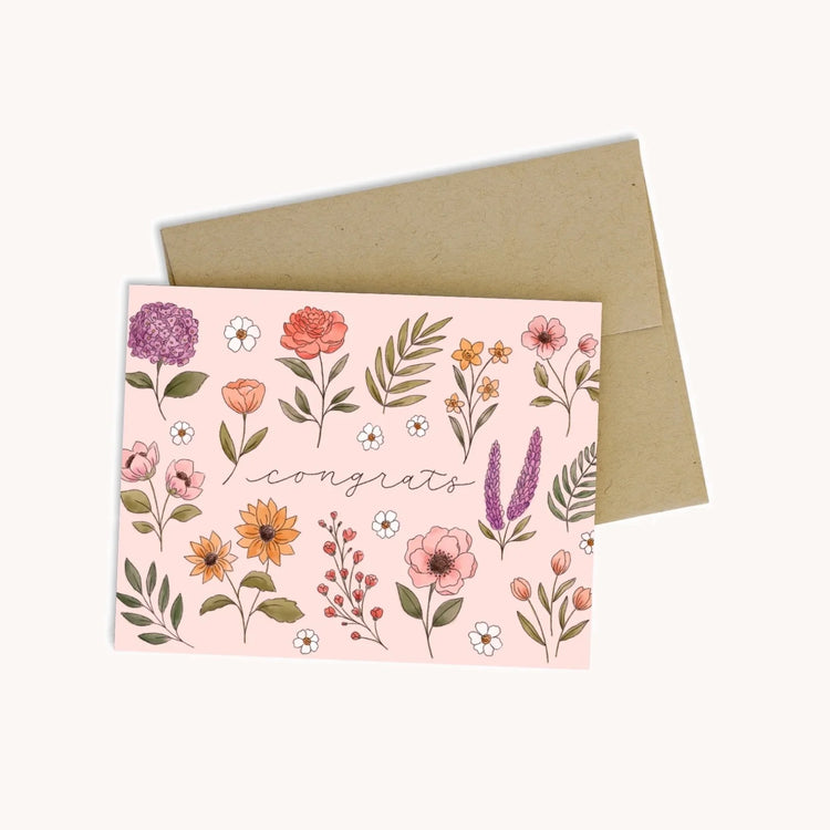 Wildflower Congrats Greeting Card