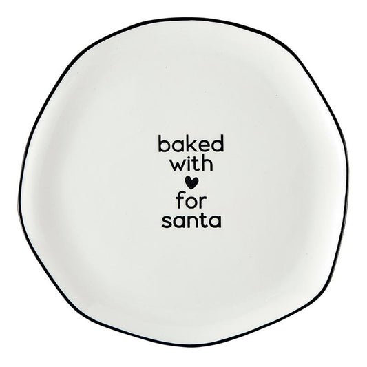 Baked with Love for Santa Ceramic Plate