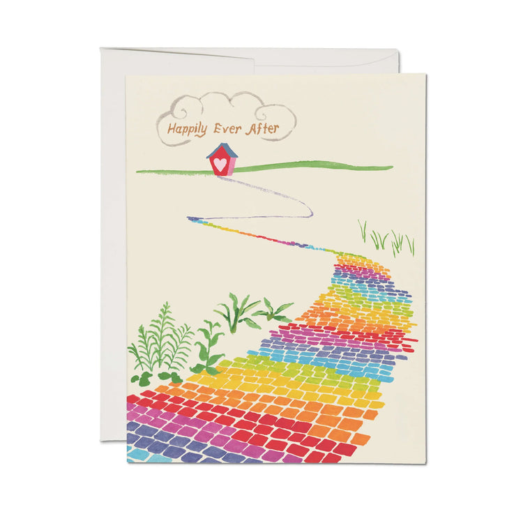 Rainbow Brick Road Greeting Card