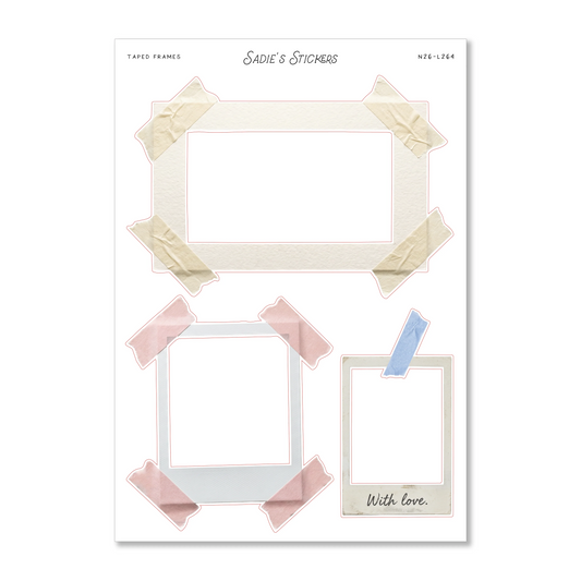 Taped Frames Sticker Sheet