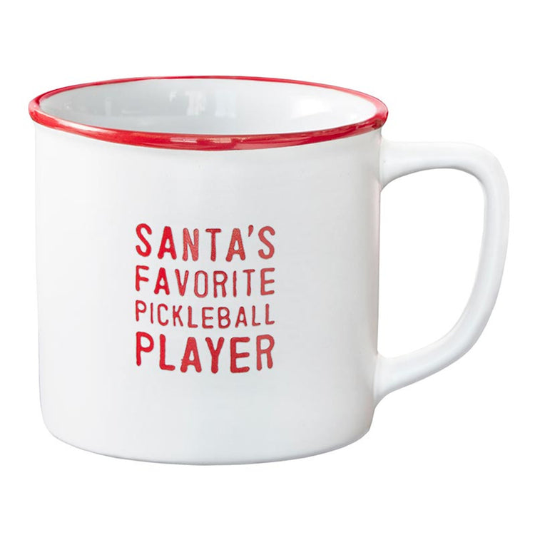 Santa's Favorite Pickleball Player Mug