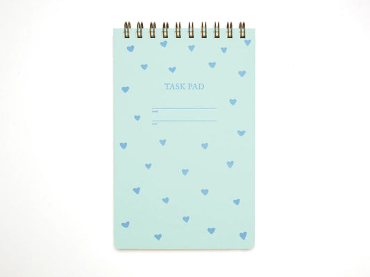 Blue Hearts Task Pad