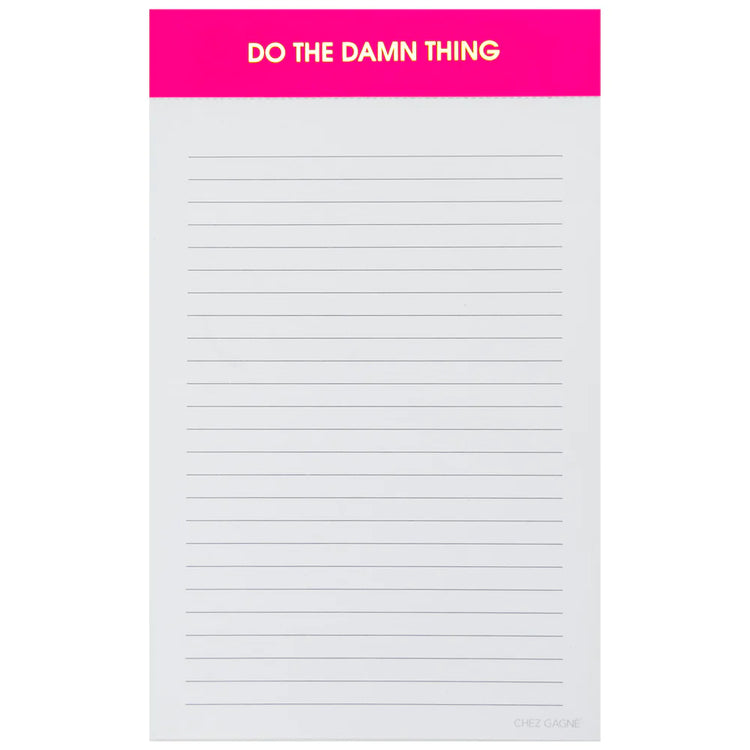 Do the Damn Thing Notepad